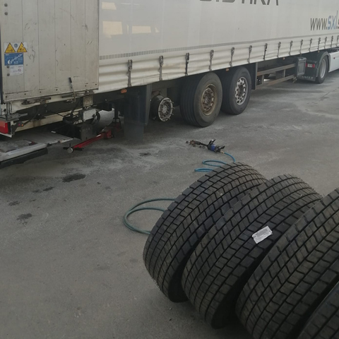 Výmena pneumatík kompletná nákladné vozidlá
